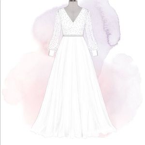 NEVER WORN Anomalie Custom 2 in 1 Wedding Dress With Pearl Details